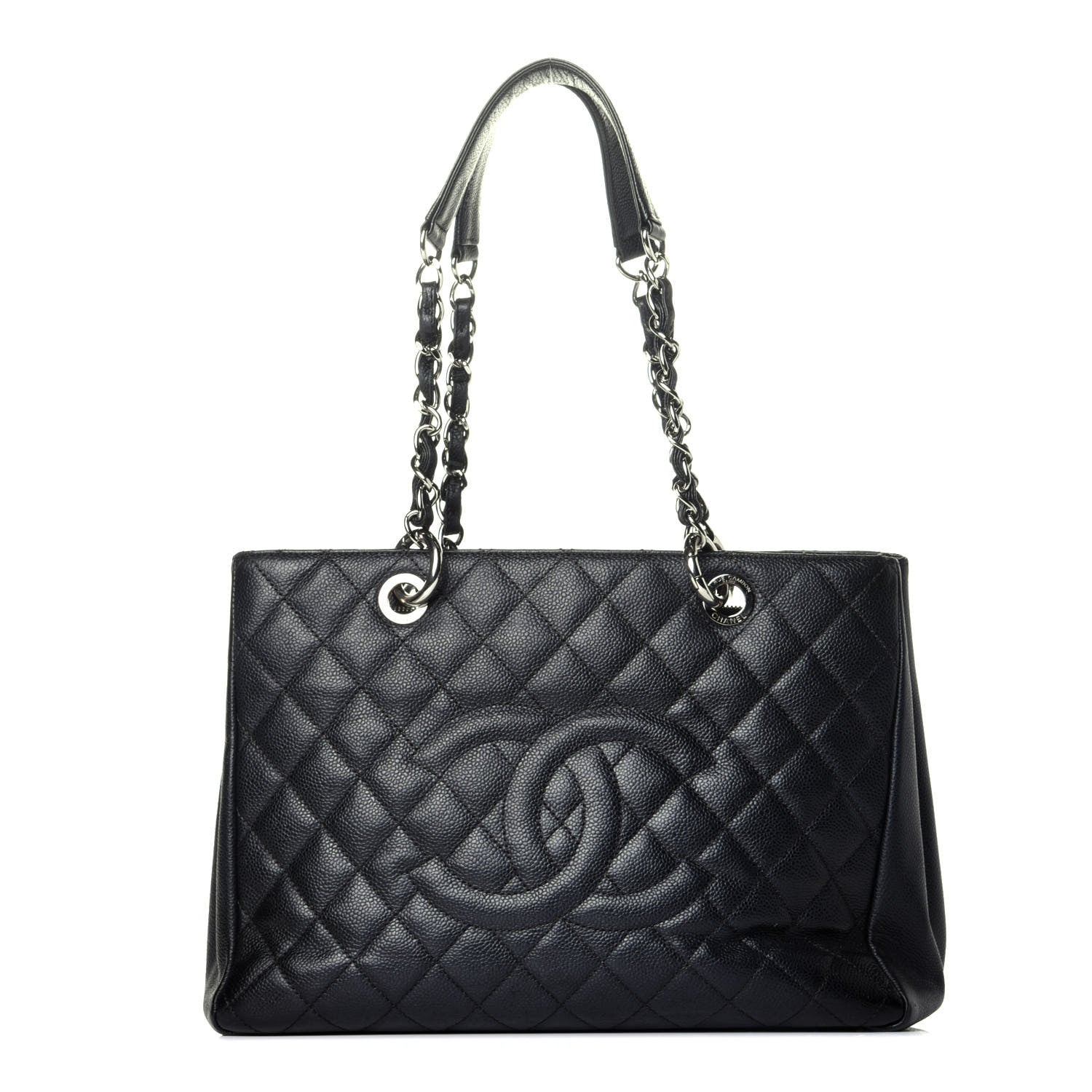 Chanel Caviar Quilted Grand Shopping Tote GST Black 1 of 9