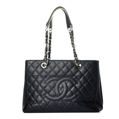Chanel Caviar Quilted Grand Shopping Tote GST Black 1 of 9