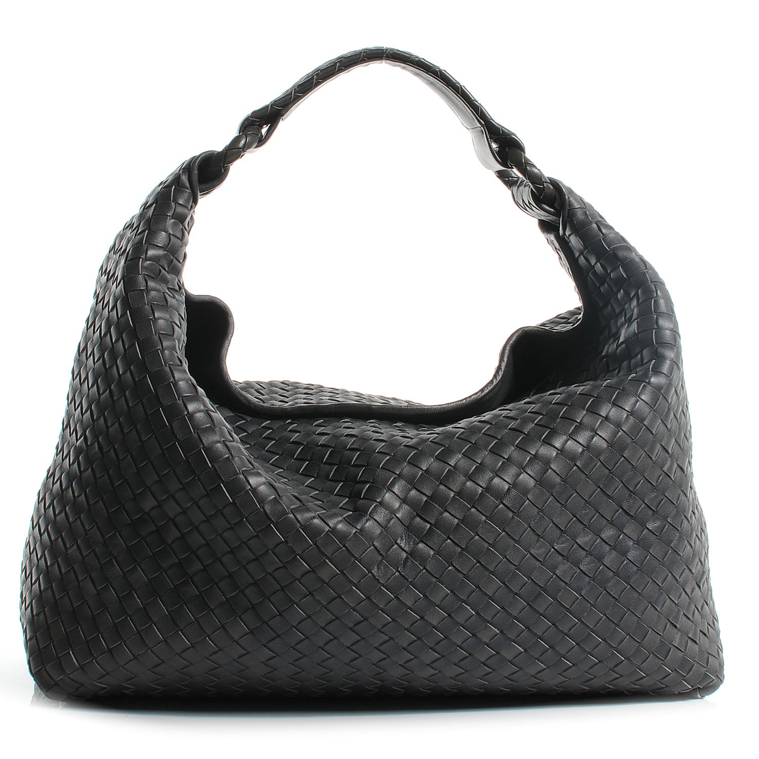 Bottega Veneta Nappa Intrecciato Sloane Hobo Ferro 1 of 8