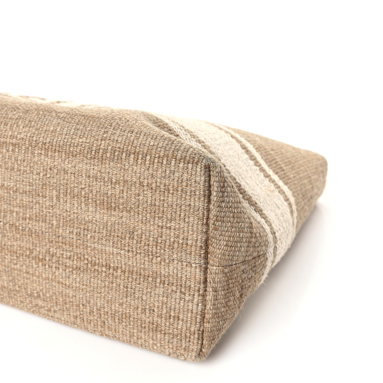 Celine Textile Calfskin Horizontal Cabas Beige Tan 10 of 12