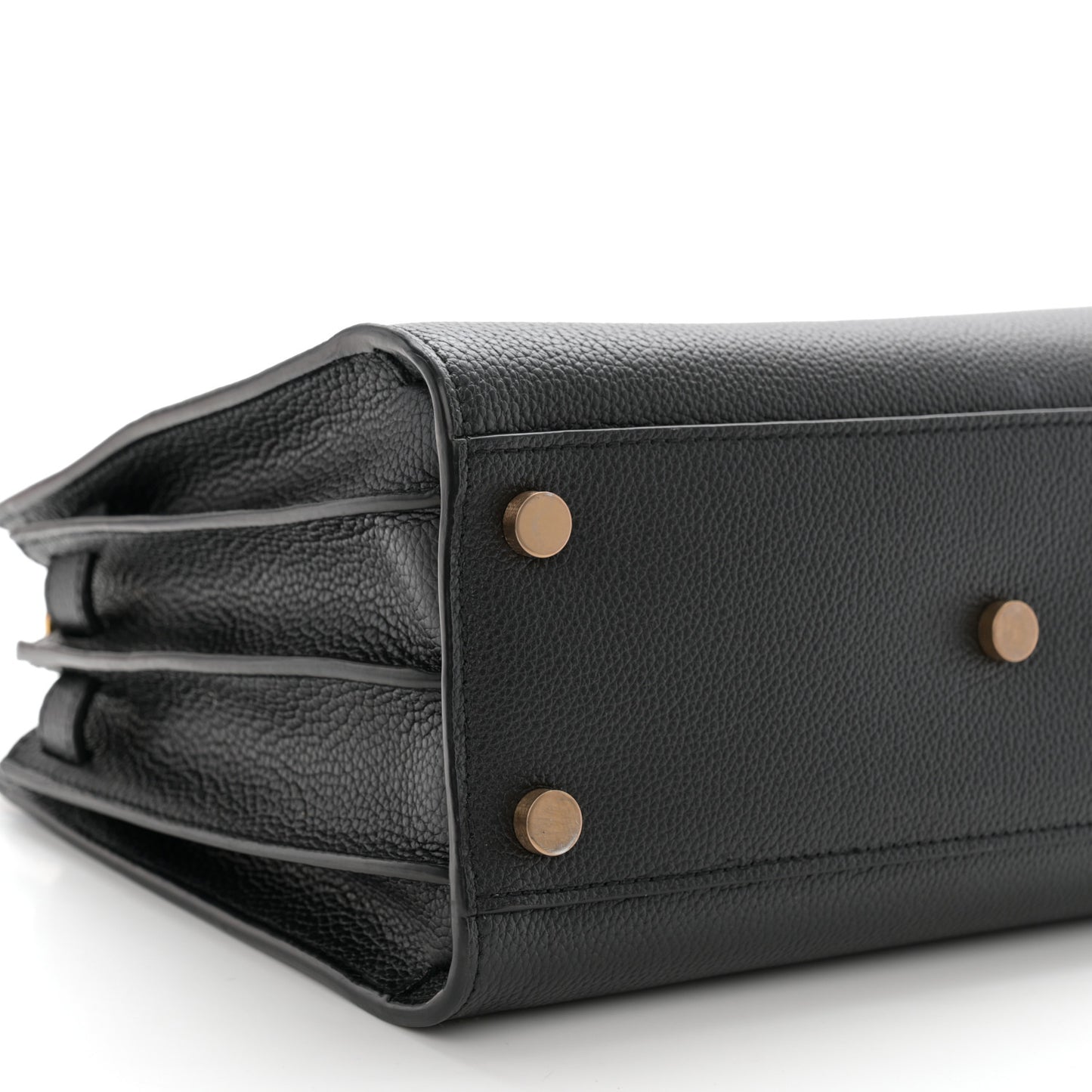 Grained Calfskin Baby Sac De Jour Souple Black