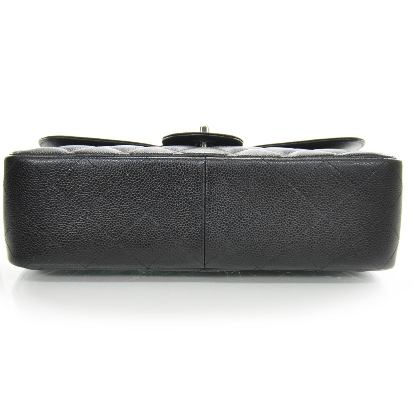 Caviar Jumbo Flap Black SHW