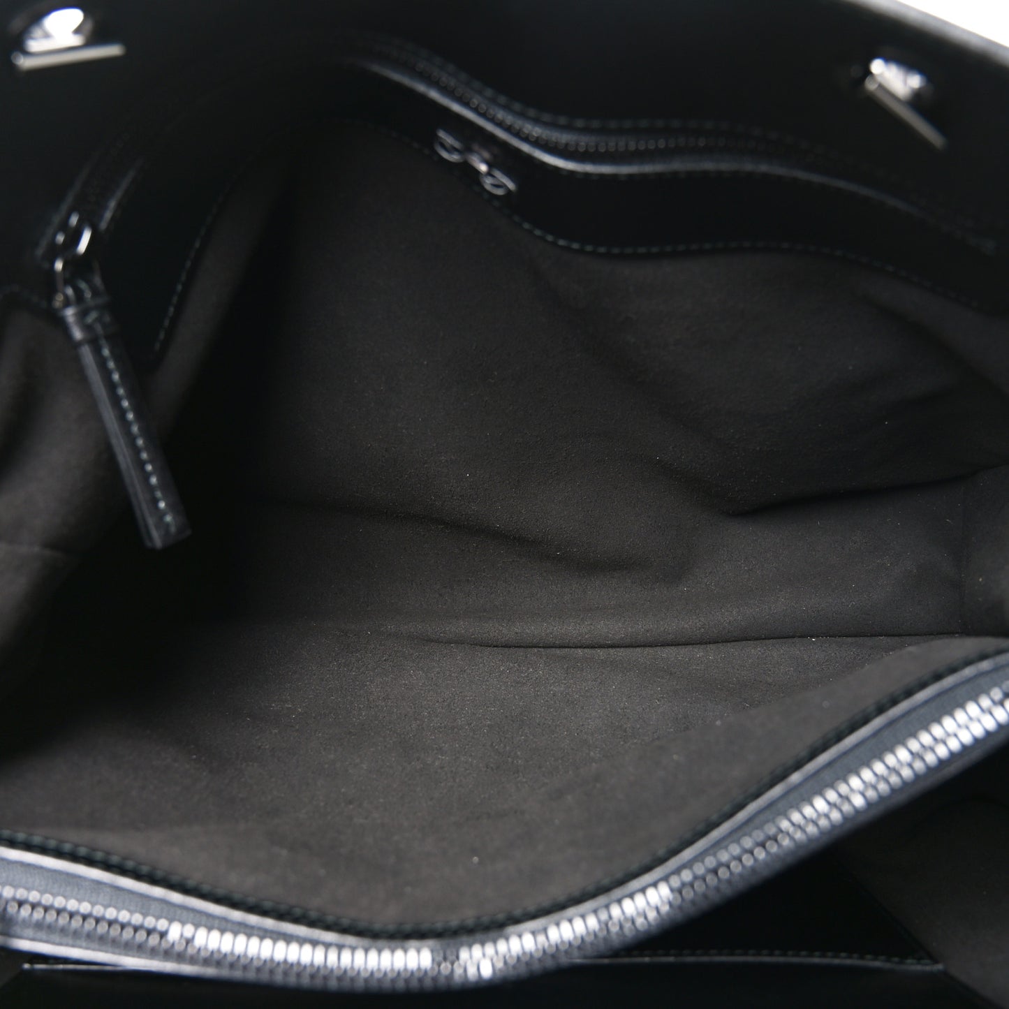 Calfskin Vara Bow Chain Tote Black