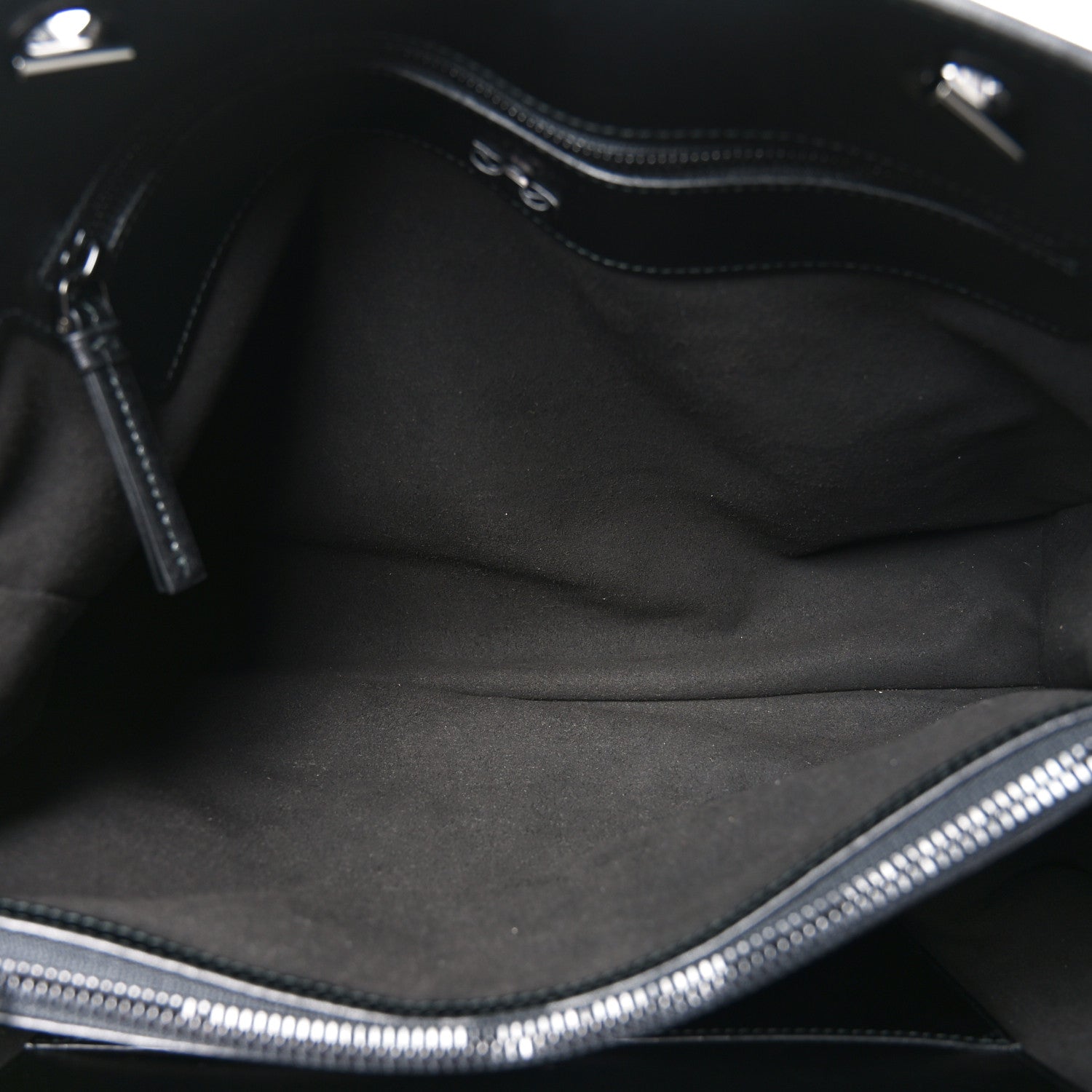Salvatore Ferragamo Calfskin Vara Bow Chain Tote Black 5 of 9