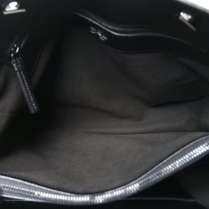 Salvatore Ferragamo Calfskin Vara Bow Chain Tote Black 5 of 9