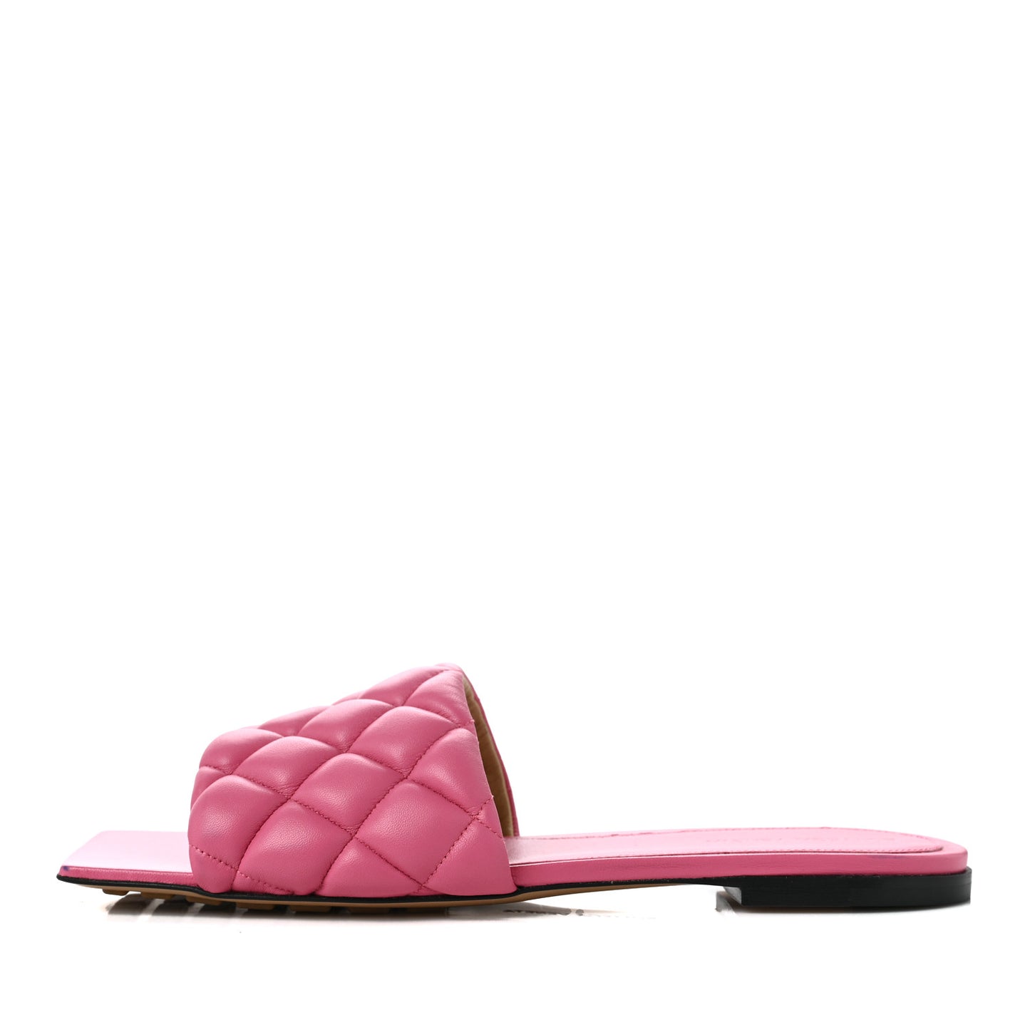 Nappa Matelasse Padded Flat Sandals 40 Azalea