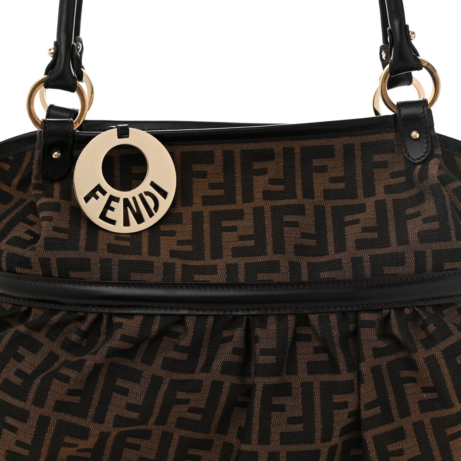 Fendi Zucca Large Chef Shopper Tote Tobacco 8 of 11