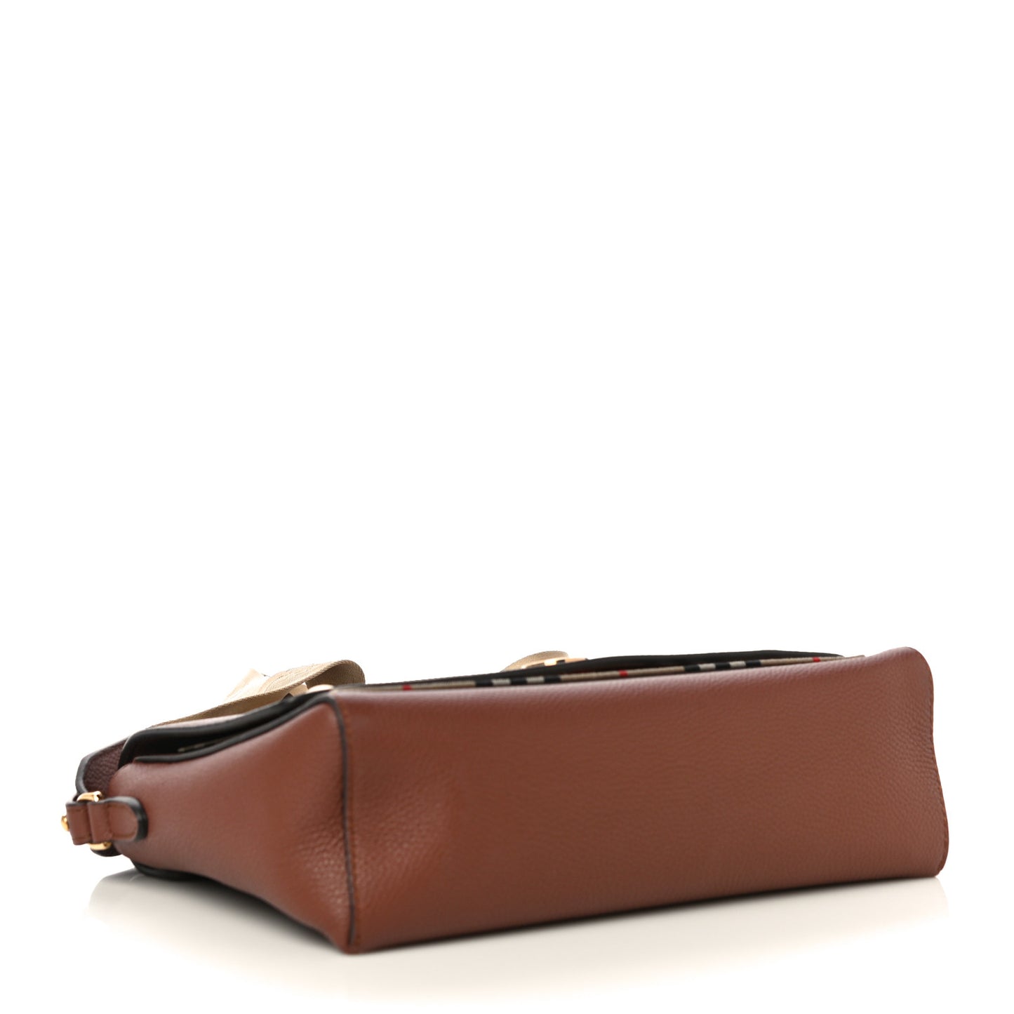Calfskin Vintage Check Note Crossbody Bag Tan