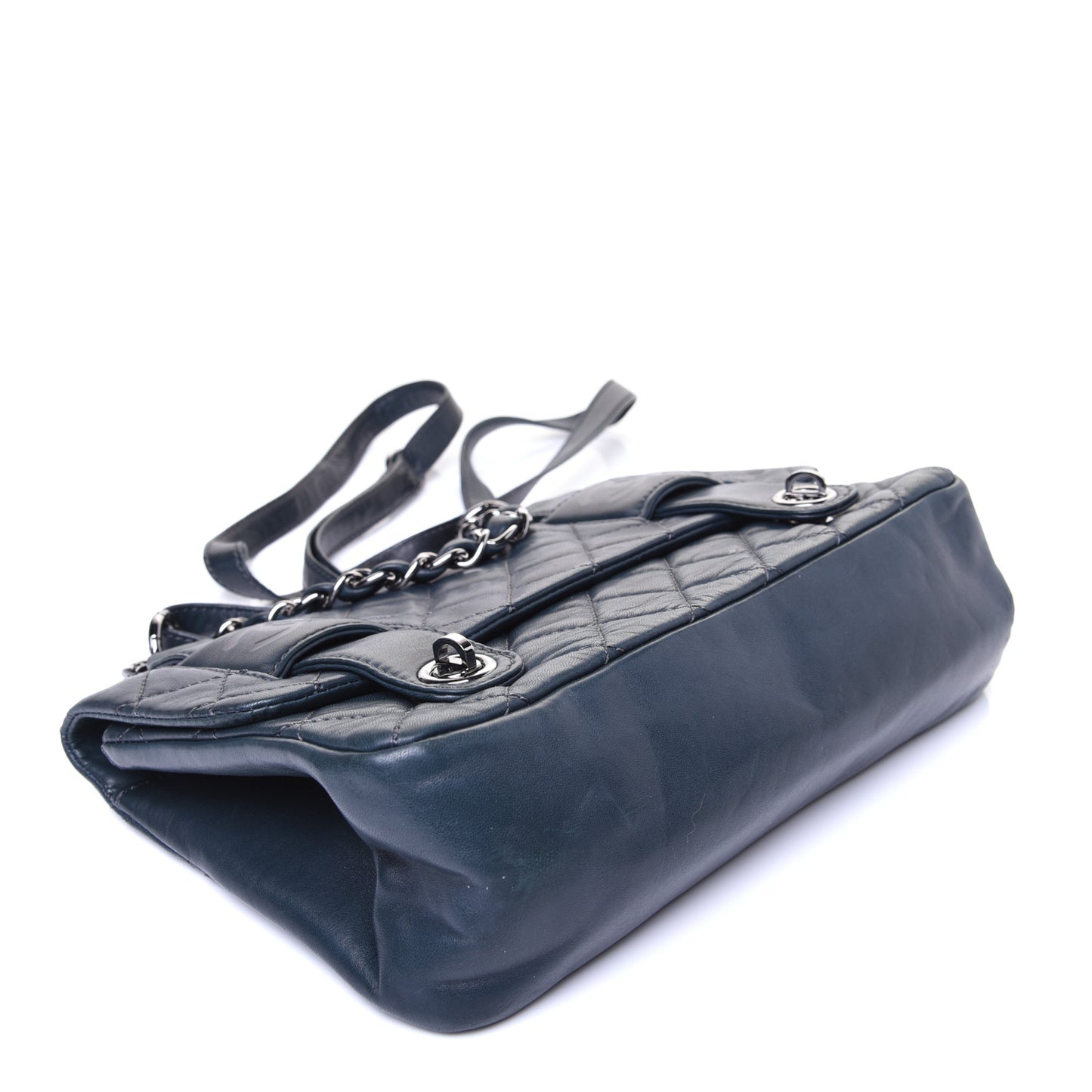 Lambskin Quilted Small Messenger Bag Dark Green