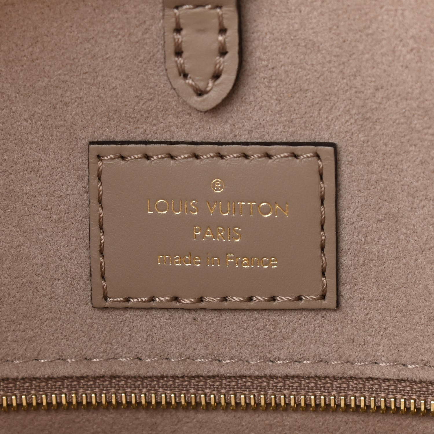 Louis Vuitton Empreinte Monogram Giant Onthego MM Tourterelle Creme 6 of 9