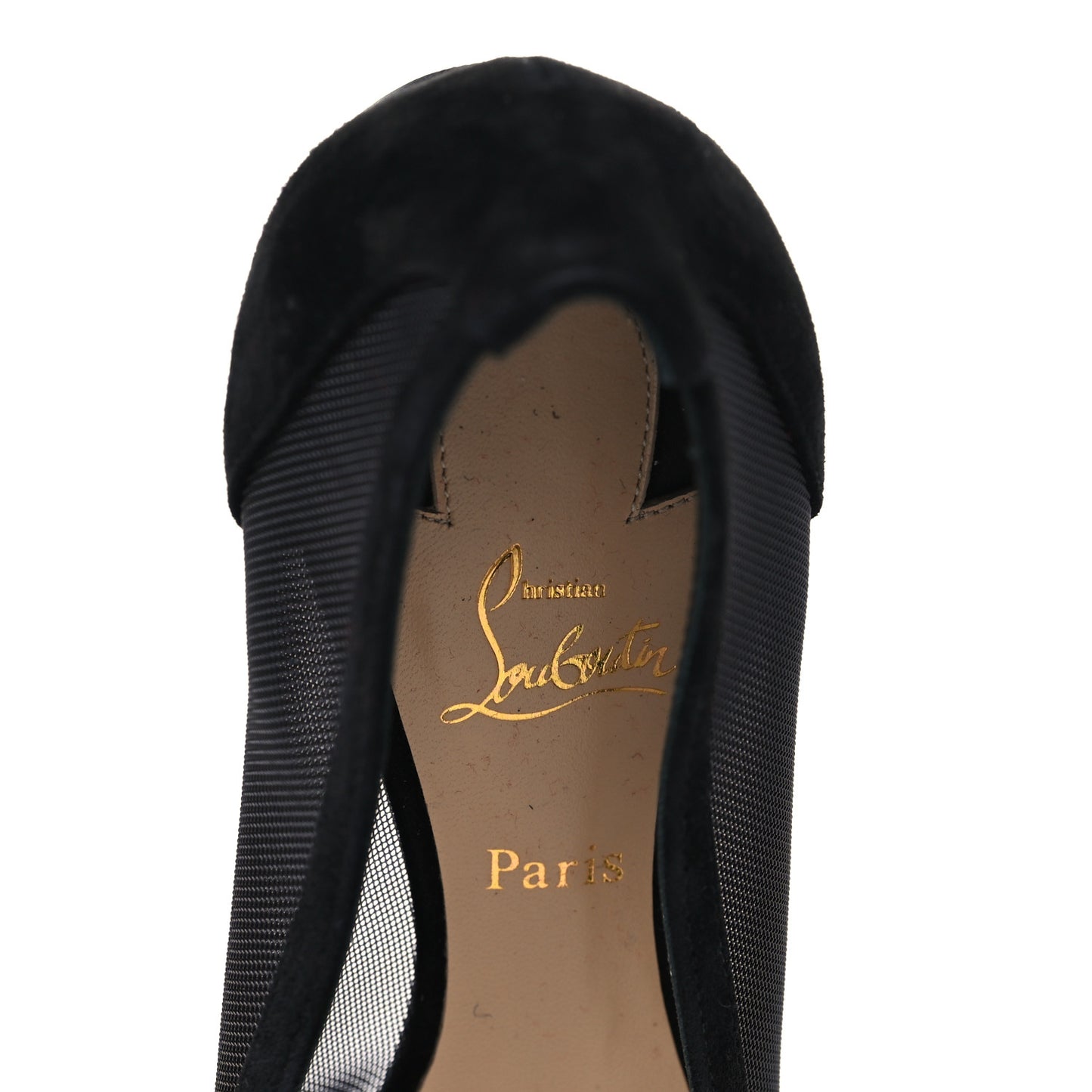 Veau Velours Rete Strass Galativi Flats 36 Black