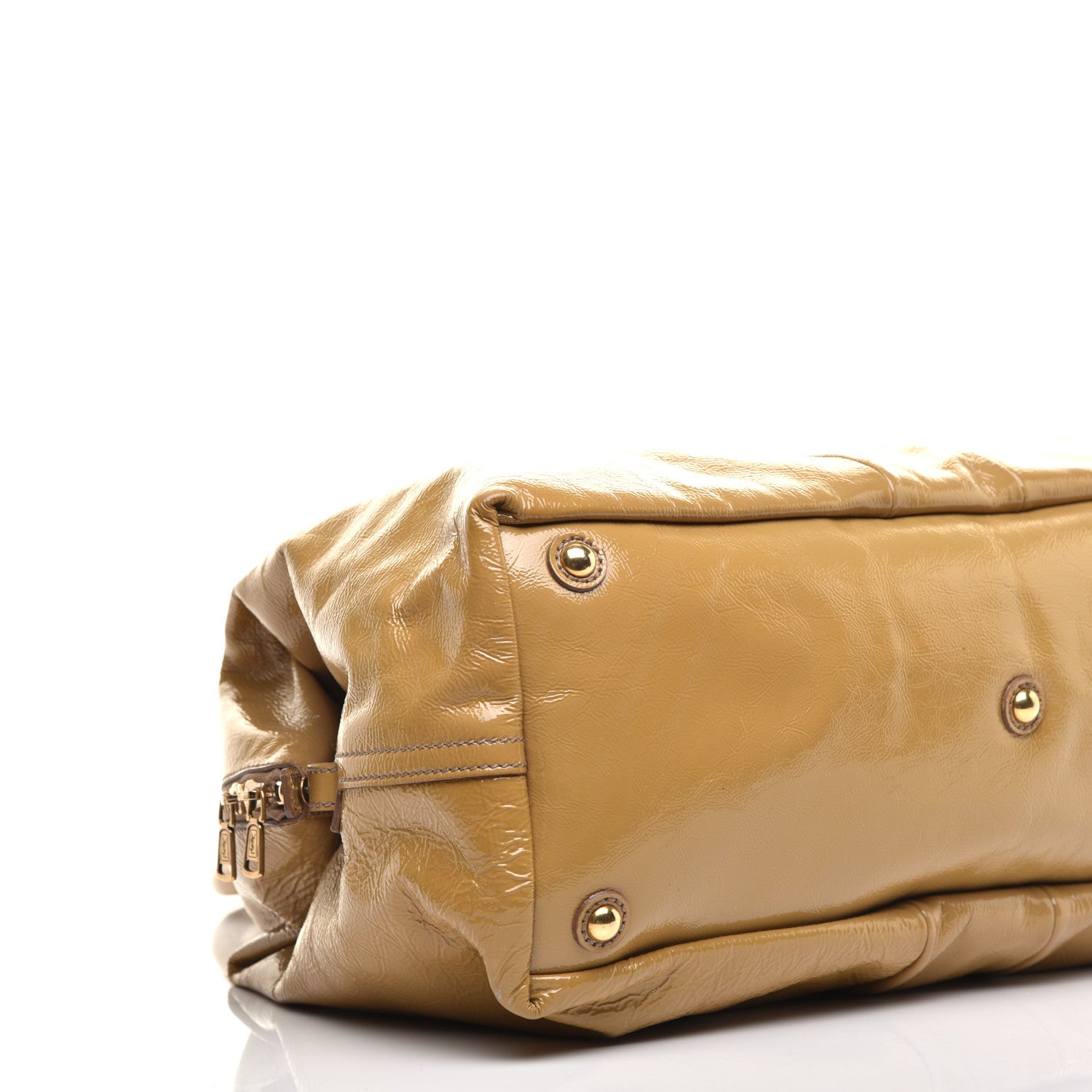 Saint Laurent Textured Patent Medium Easy Y Bag Camel 8 of 10