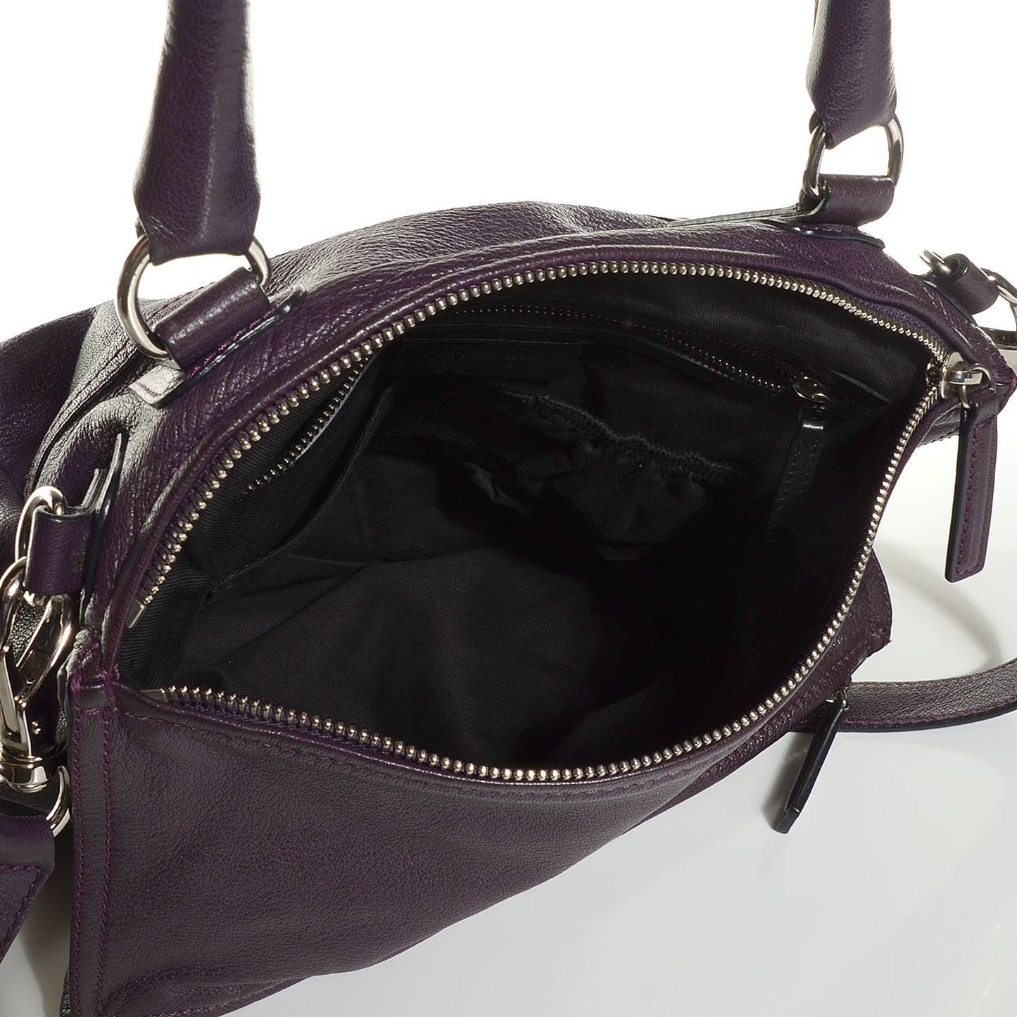 Sugar Goatskin Medium Pandora Aubergine