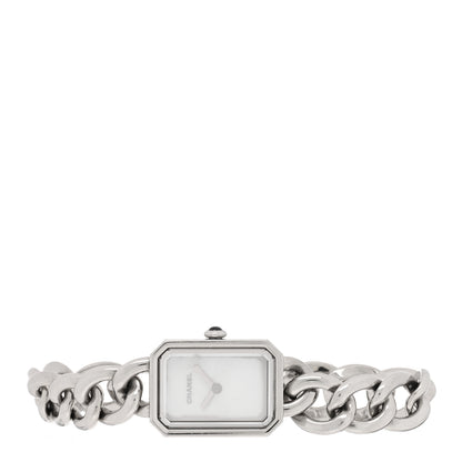 Chanel Stainless Steel Mother of Pearl 20mm Chain Premiere Quartz Watch 2 of 5