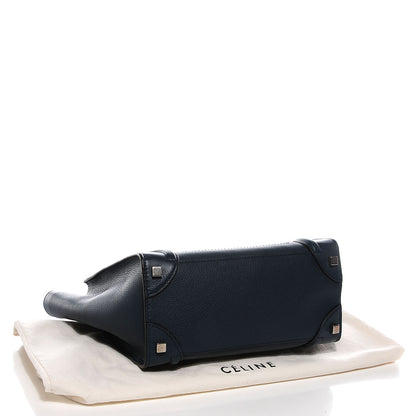 Celine Drummed Calfskin Micro Luggage Orage 4 of 8