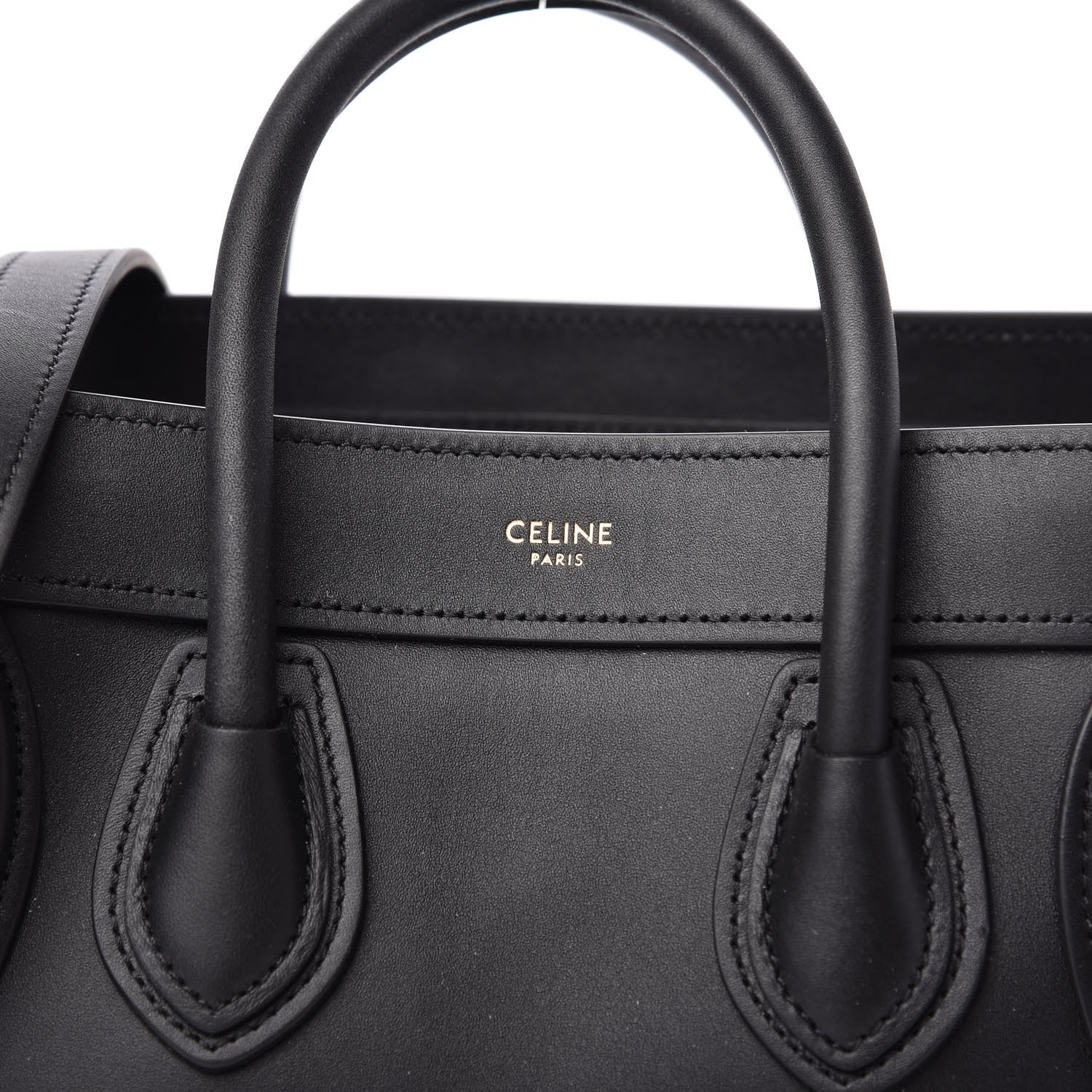 Celine Smooth Calfskin Nano Luggage Black 8 of 9