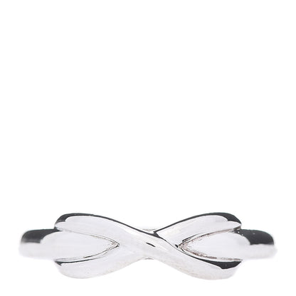 Tiffany Sterling Silver Narrow Infinity Ring 56 7.5 1 of 6