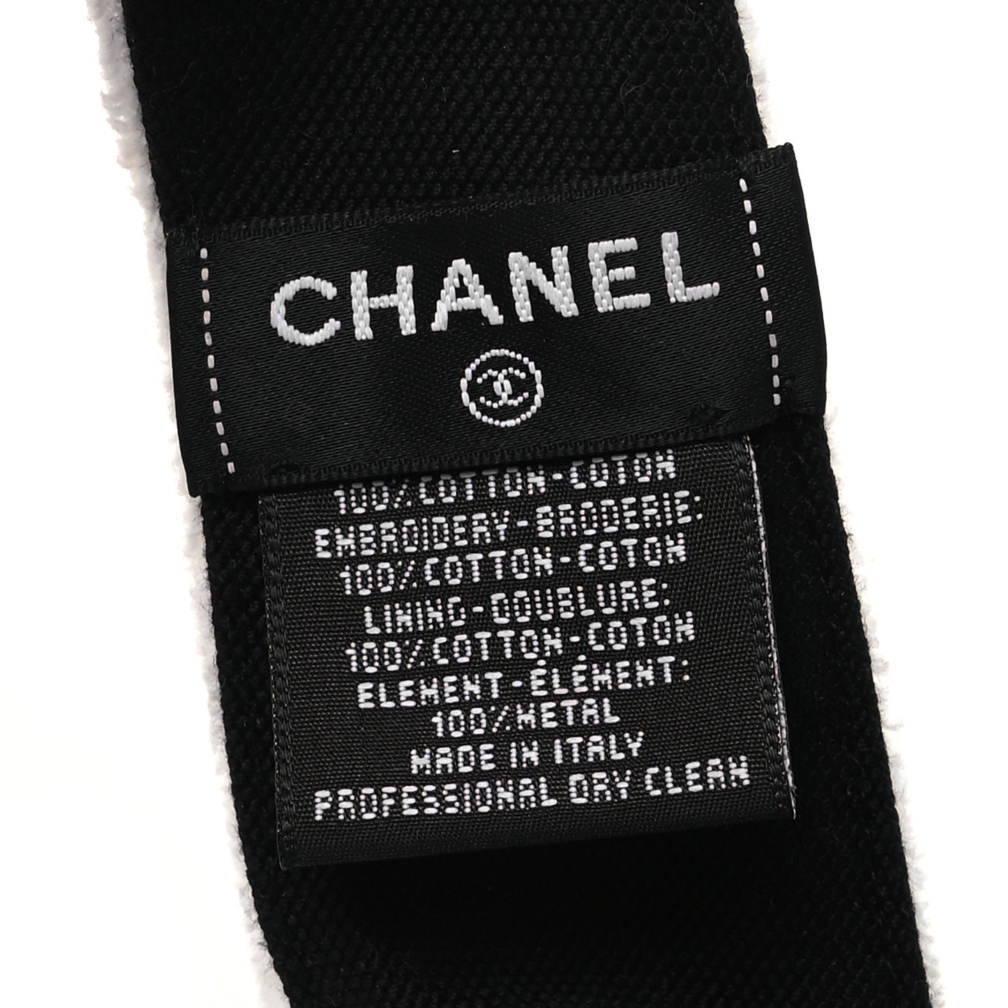 Terry Cotton Logo CC Visor Ecru White