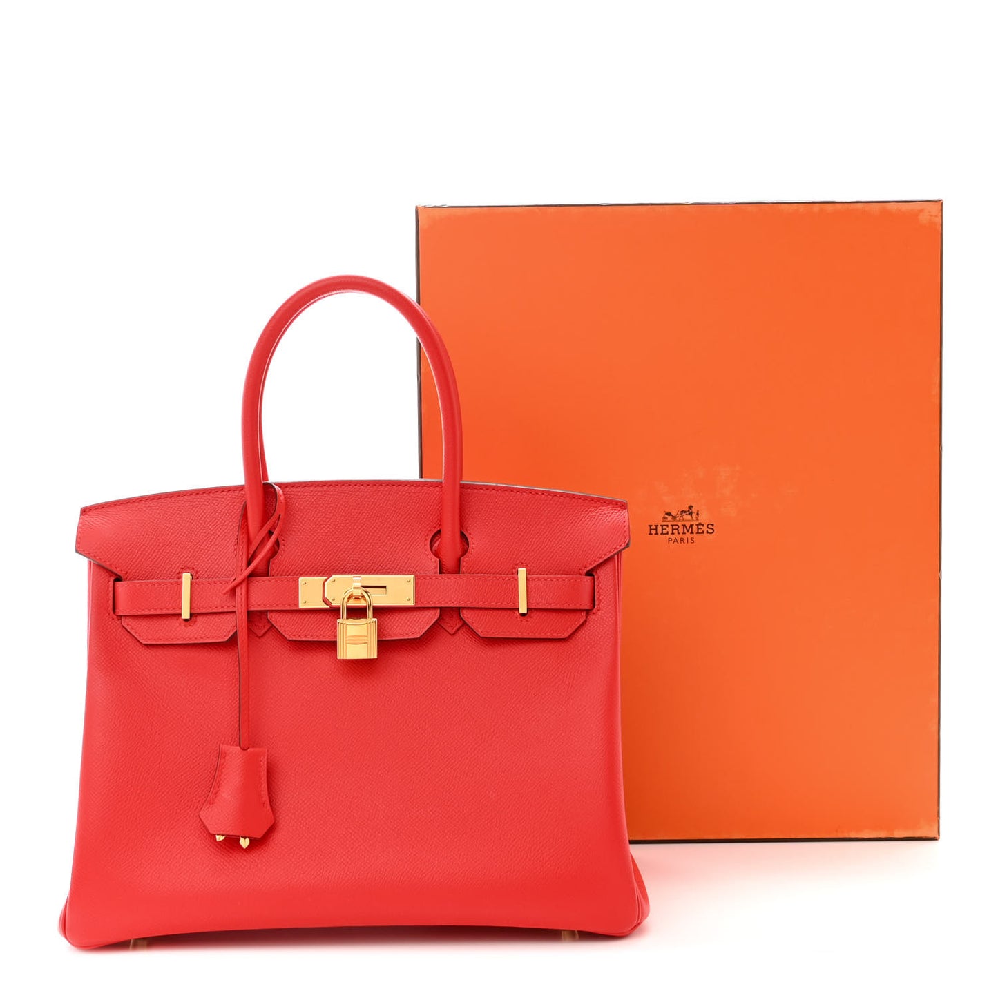 Epsom BIRKIN 30 Rouge de Coeur