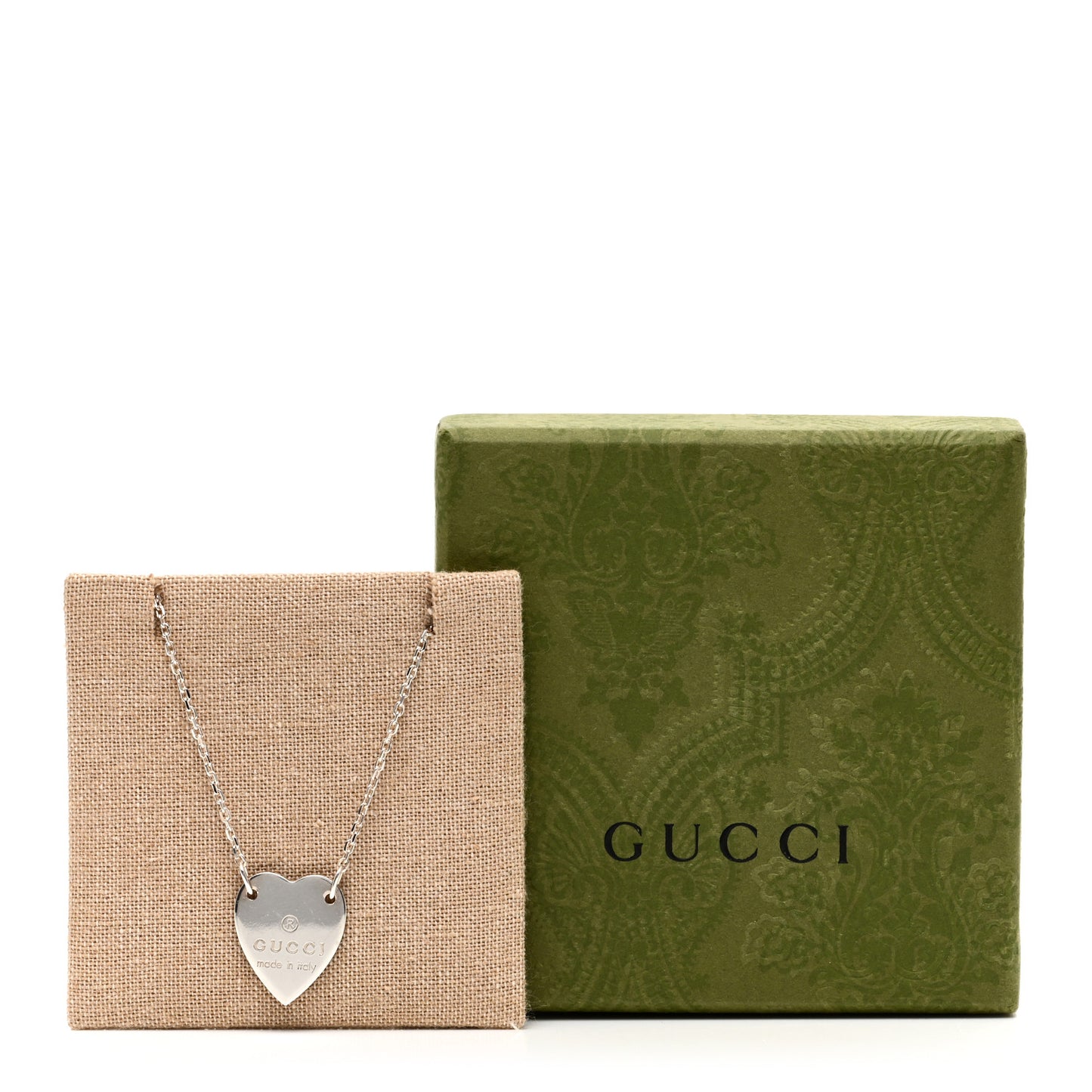 Sterling Silver Trademark Heart Pendant Necklace
