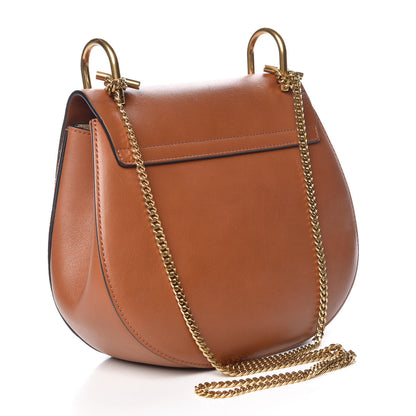 Chloe Calfskin Suede Rainbow Patchwork Drew Shoulder Bag Caramel 3 of 12
