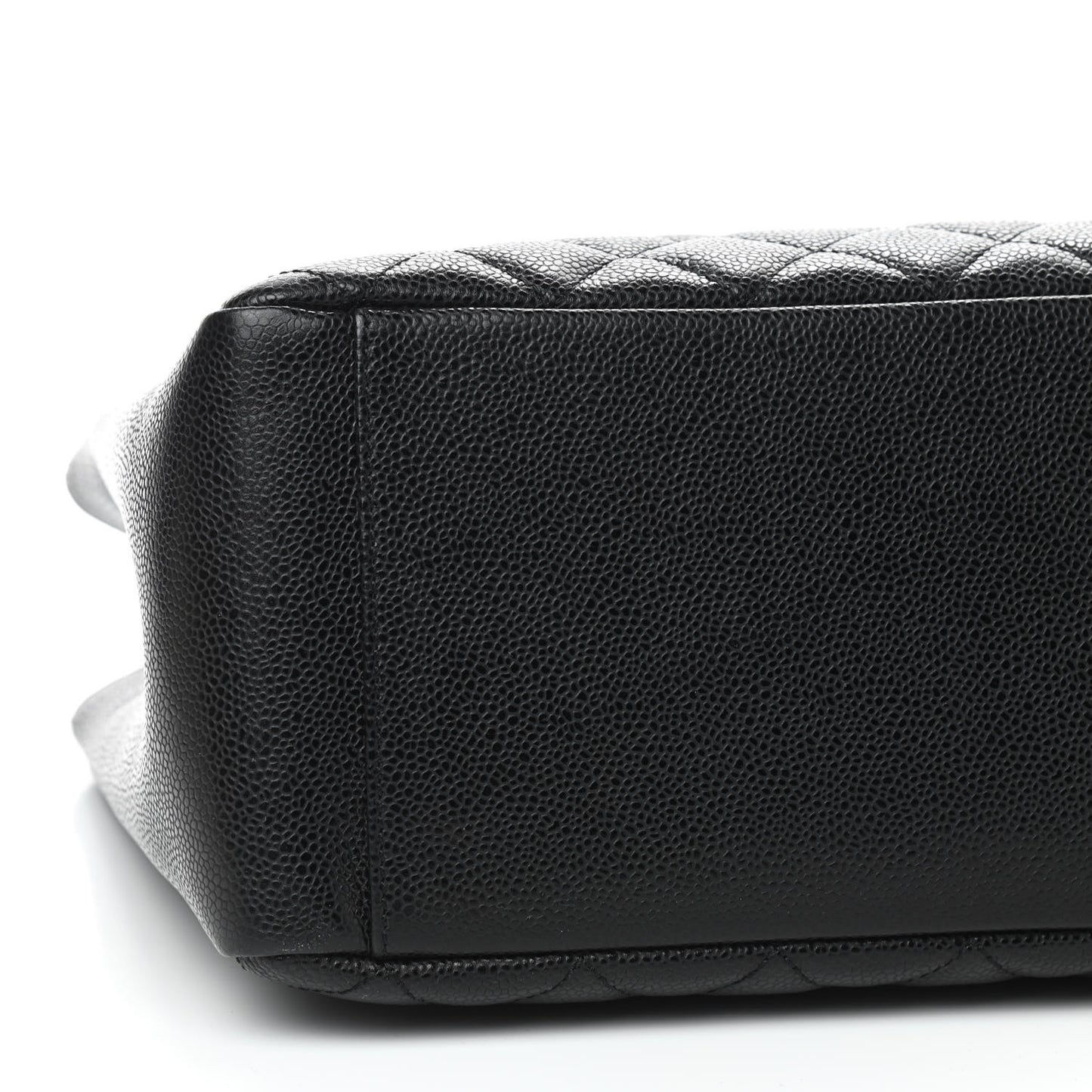 Caviar Quilted Grand Shopping Tote GST Black