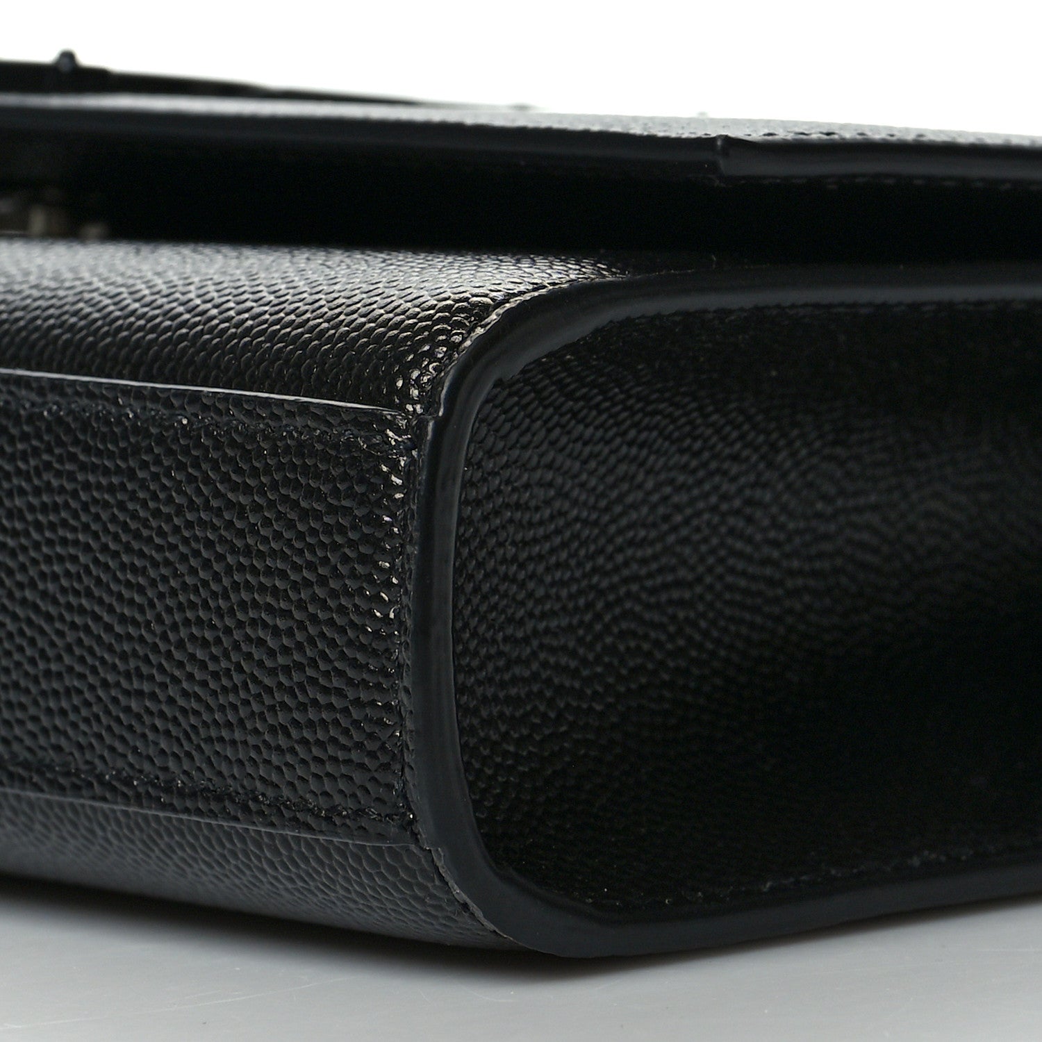 Saint Laurent Grain De Poudre Small Monogram Kate Satchel Black 9 of 9