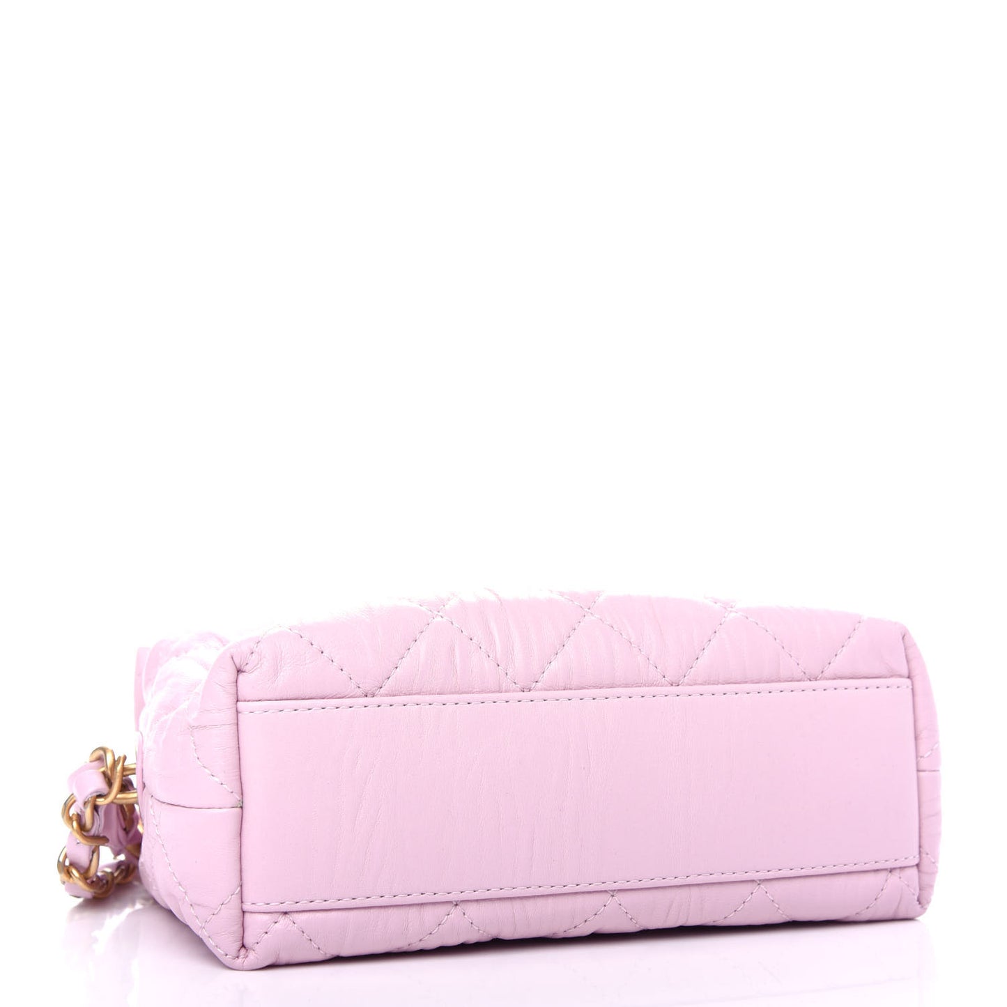 Crumpled Lambskin Quilted Small CC Links Shoulder Bag Pink