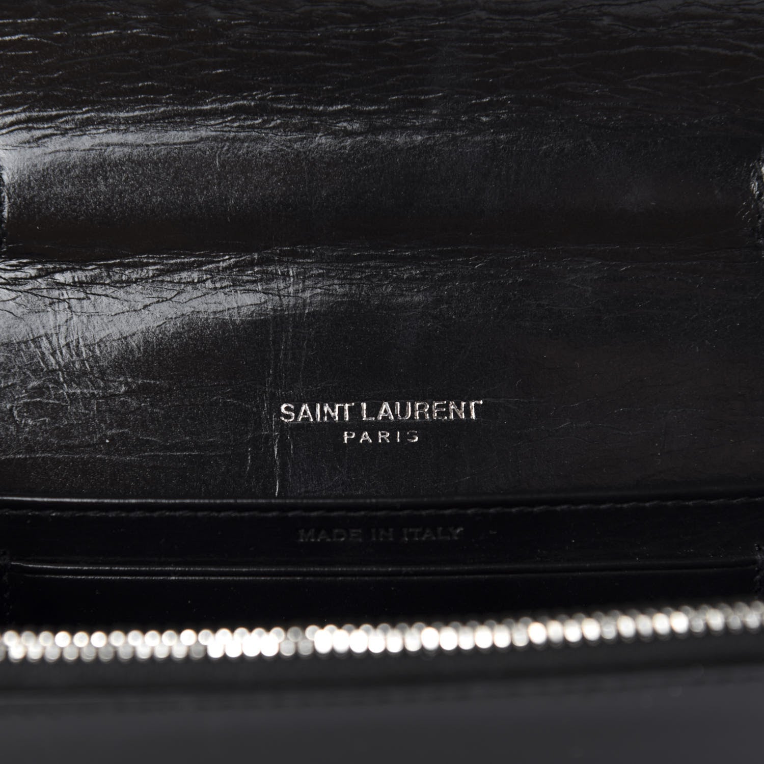 Saint Laurent Textured Patent Crystal Toy Kate Crossbody Black 9 of 10