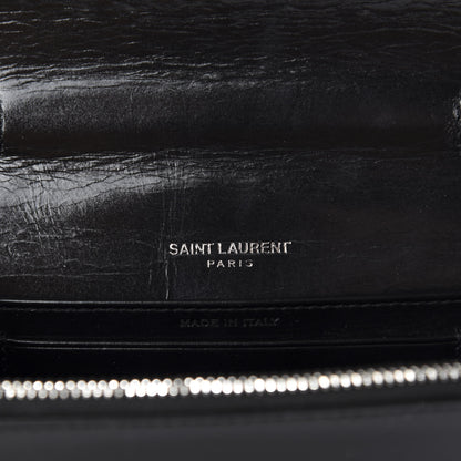 Saint Laurent Textured Patent Crystal Toy Kate Crossbody Black 9 of 10