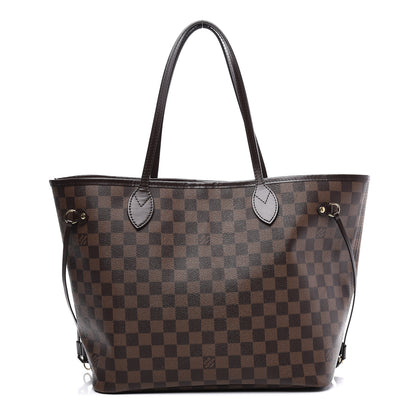 Louis Vuitton Damier Ebene Neo Neverfull MM Rose Ballerine 1 of 16