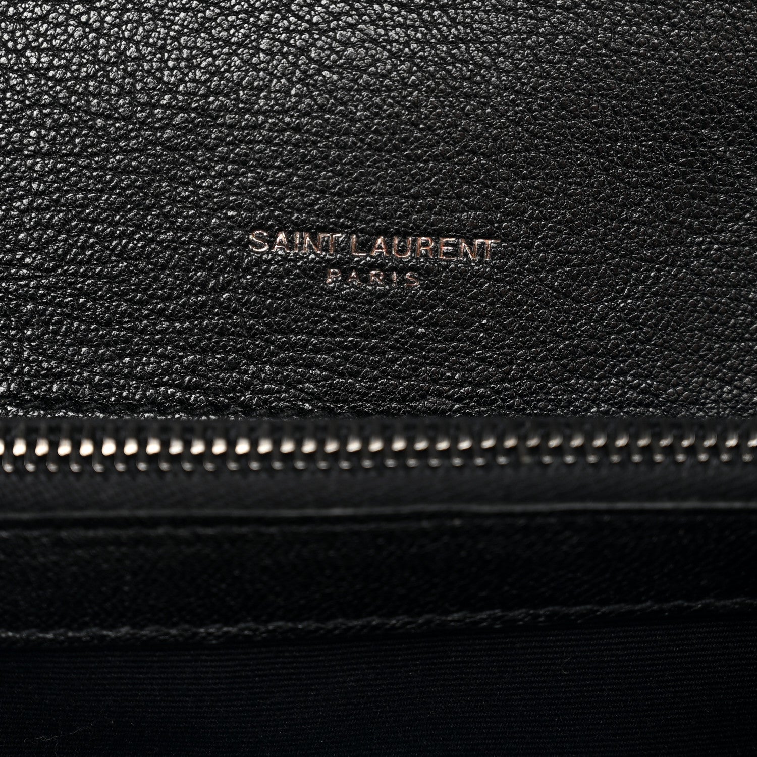 Saint Laurent Sheepskin Matelasse Chevron Monogram Medium College Bag Black 7 of 10