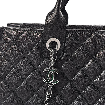 Chanel Caviar Quilted Large Urban Companion Top Handle Shopping Tote Black 12 of 13
