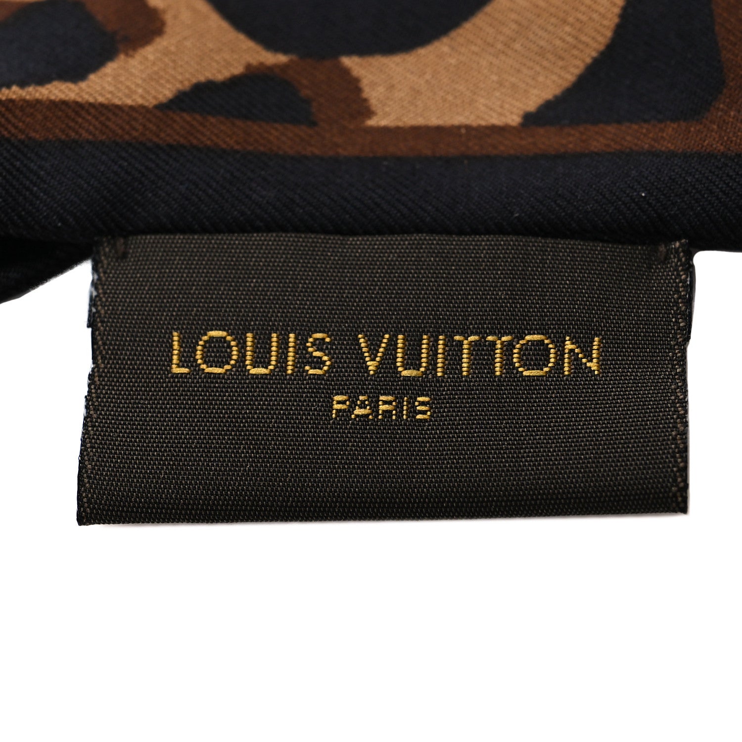 Louis Vuitton Silk Leopard Bandeau Scarf Marron 3 of 4
