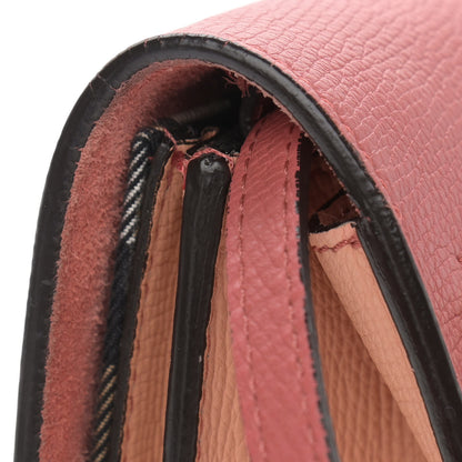 Burberry Derby Calfskin House Check Small Macken Crossbody Bag Copper Pink 11 of 14