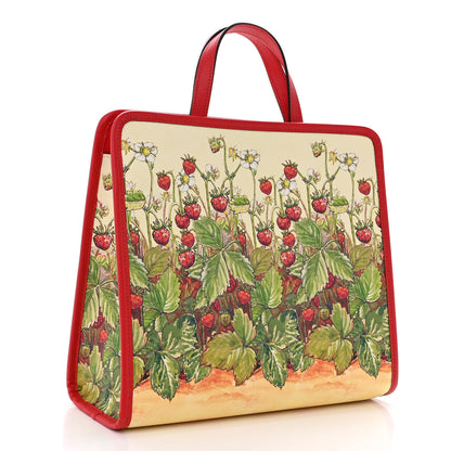 Gucci Coated Canvas Love Parade Kids Strawberry Fairy Tote Multicolor 3 of 12