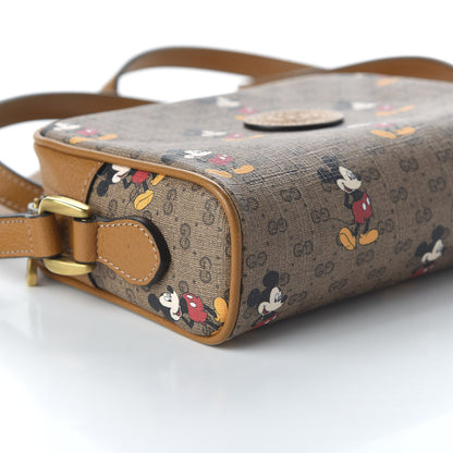 Gucci X DISNEY Mini Vintage GG Supreme Monogram Mickey Mouse Shoulder Bag Beige Vintage Sun Oil 6 of 11