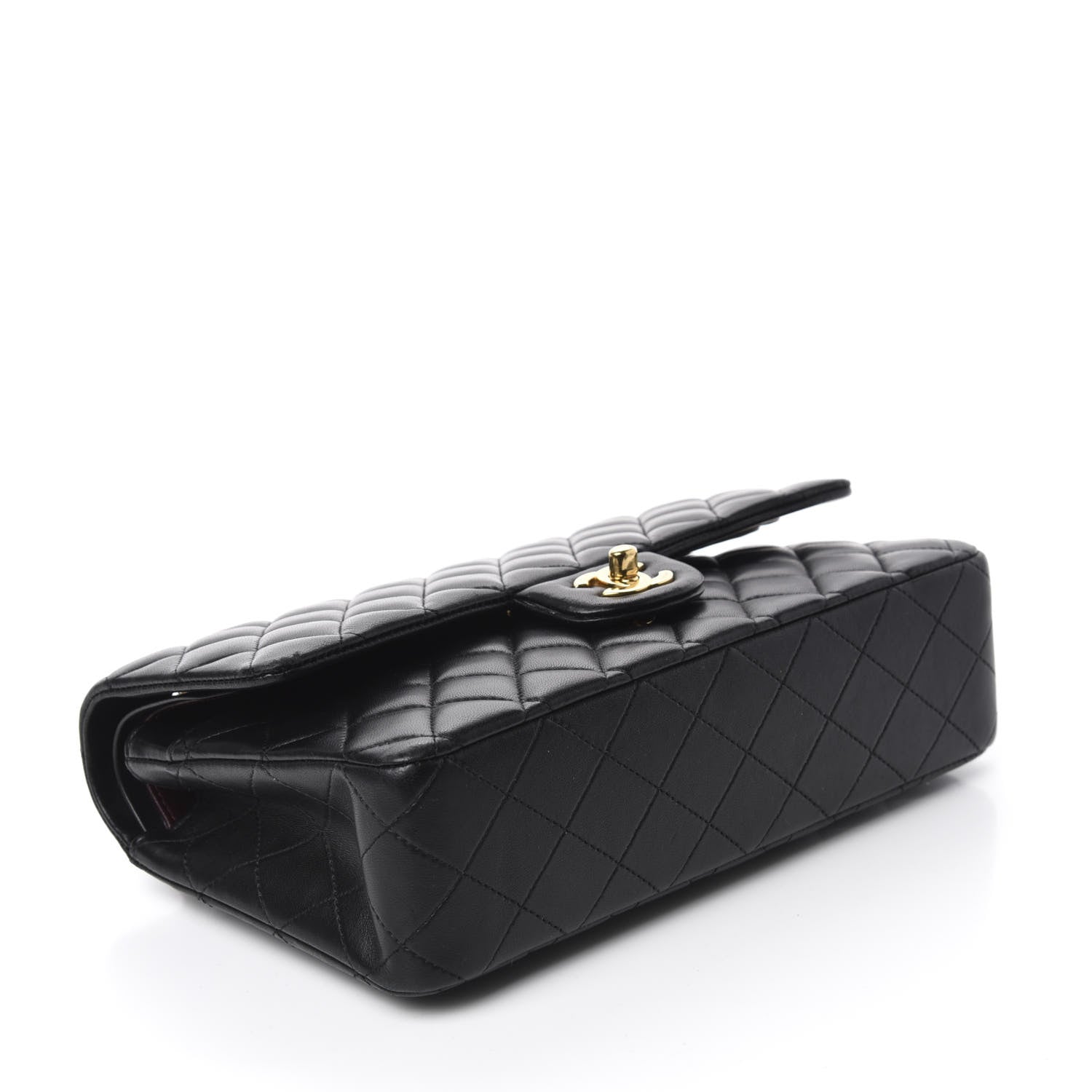 Chanel Lambskin Quilted Medium Double Flap Black 4 of 12