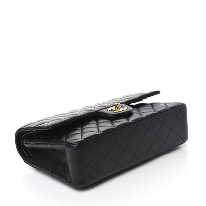 Chanel Lambskin Quilted Medium Double Flap Black 4 of 12