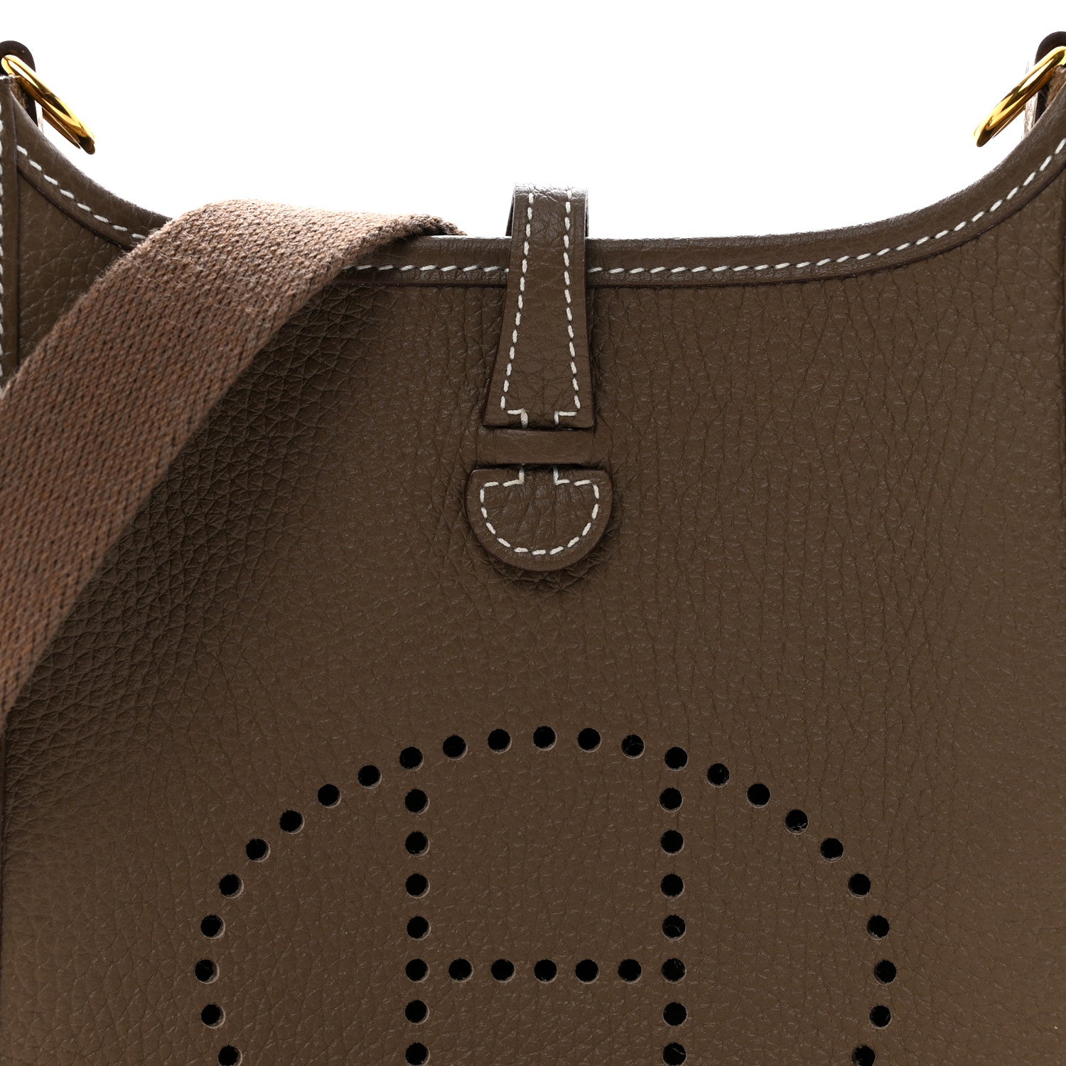 Hermes Taurillon Clemence Evelyne TPM Etoupe 8 of 12