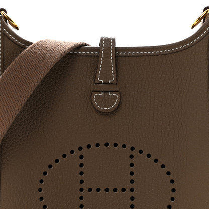 Hermes Taurillon Clemence Evelyne TPM Etoupe 8 of 12