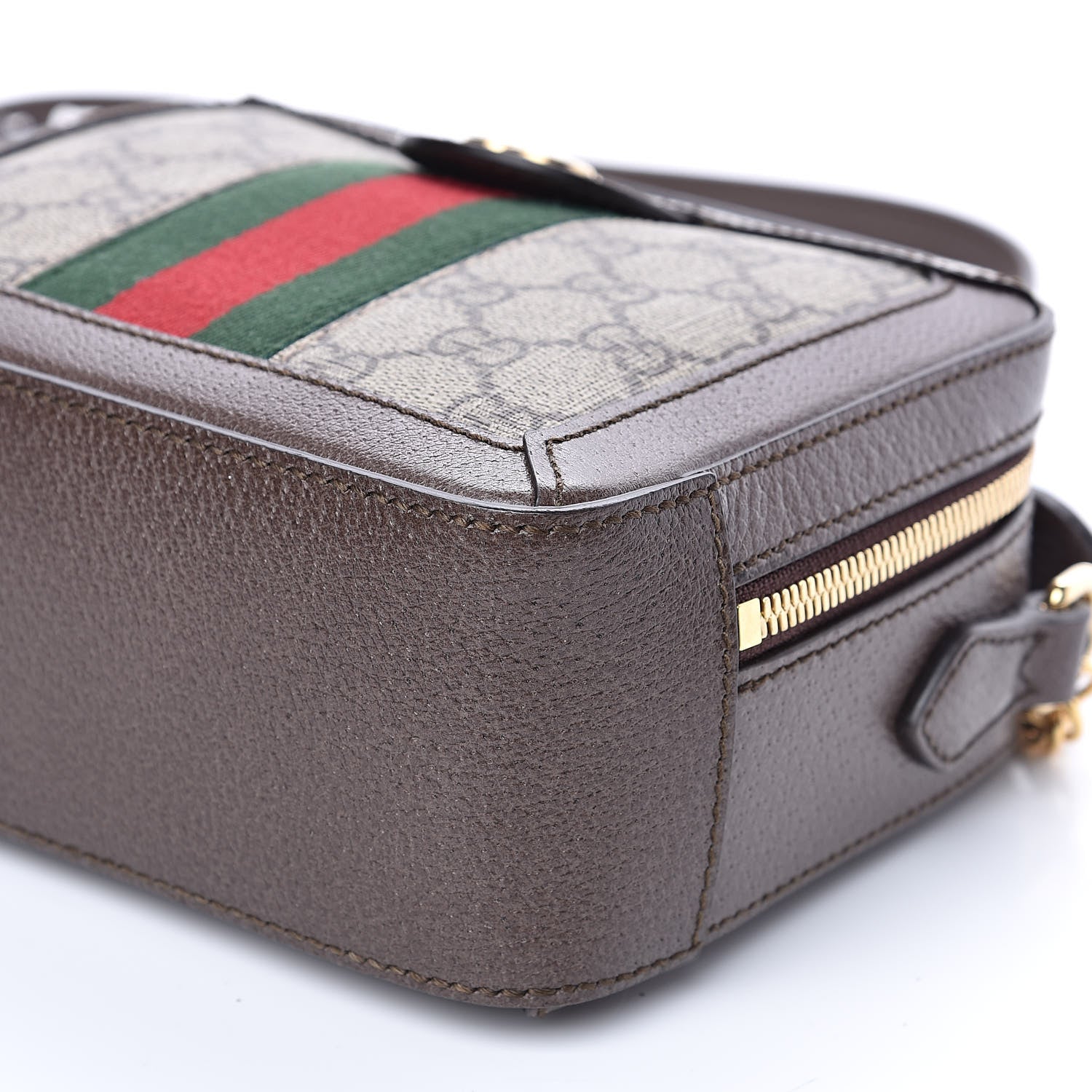 Gucci GG Supreme Monogram Mini Ophidia Top Handle Shoulder Bag Brown 10 of 10