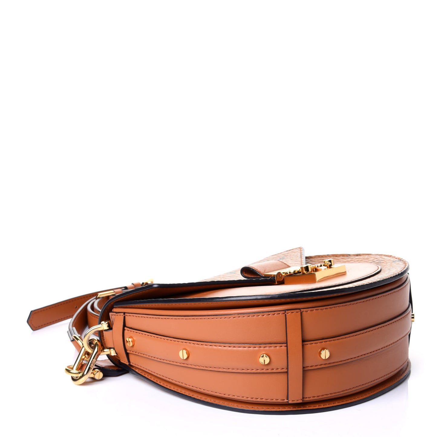Visetos Small Patricia Saddle Bag Cognac