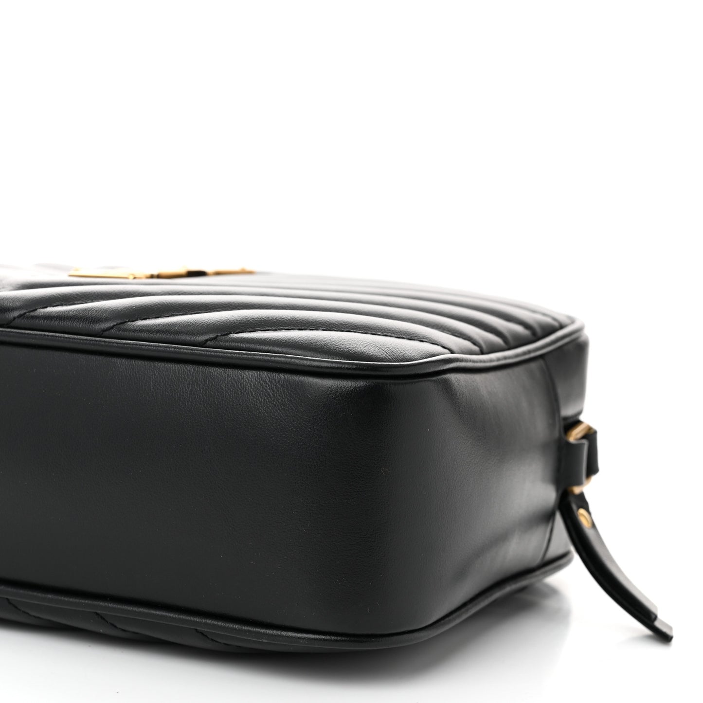 Calfskin Matelasse Monogram Lou Camera Bag Black