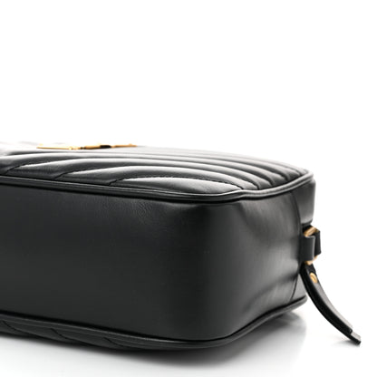 Saint Laurent Calfskin Matelasse Monogram Lou Camera Bag Black 10 of 10