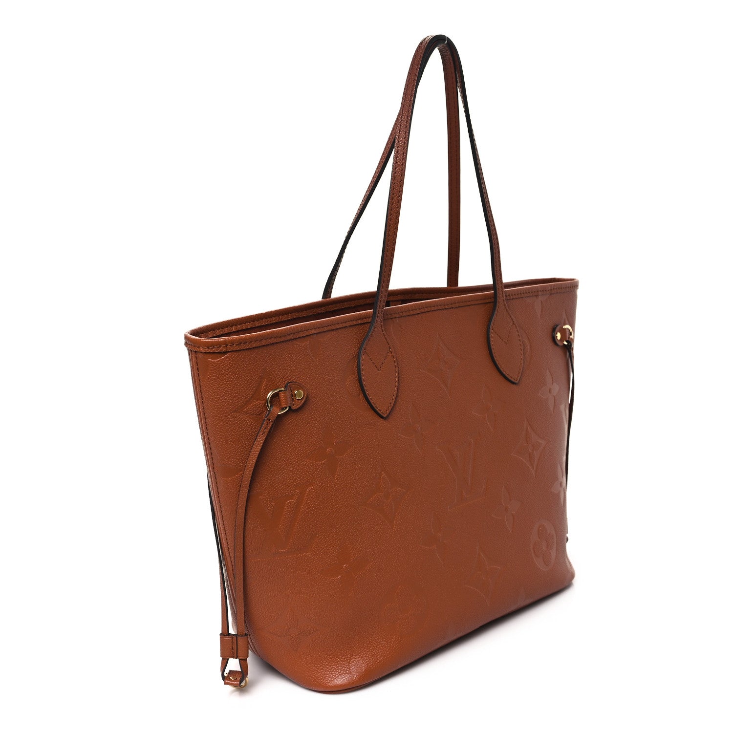 Louis Vuitton Empreinte Monogram Giant Neverfull MM Cognac 3 of 10