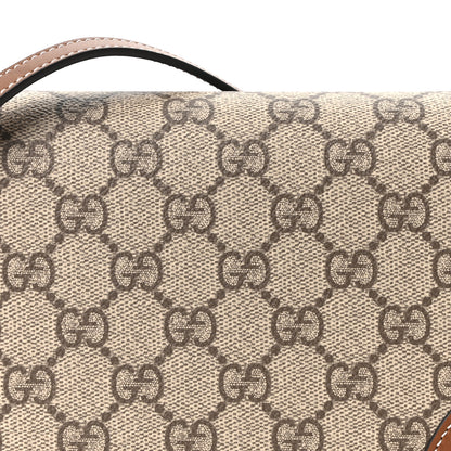 Gucci GG Emblem Monogram Wallet With Strap Beige Brown 7 of 10