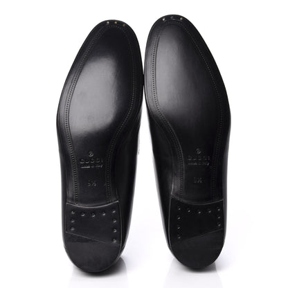 Gucci Lambskin Kingsnake Embroidered Mens Brixton Horsebit Loafers 9.5 Black 6 of 11