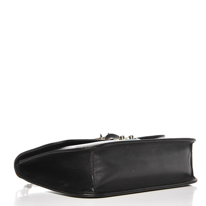 Valentino Garavani Vitello Medium Glam Lock Rockstud Flap Black 4 of 7
