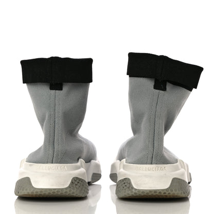 Balenciaga Neoprene Knit Womens Speed Cuffed Sneakers 39 Grey 5 of 9